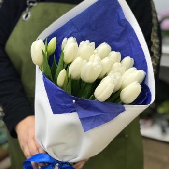 Белые тюльпаны 23 шт. артикул букета: 332145