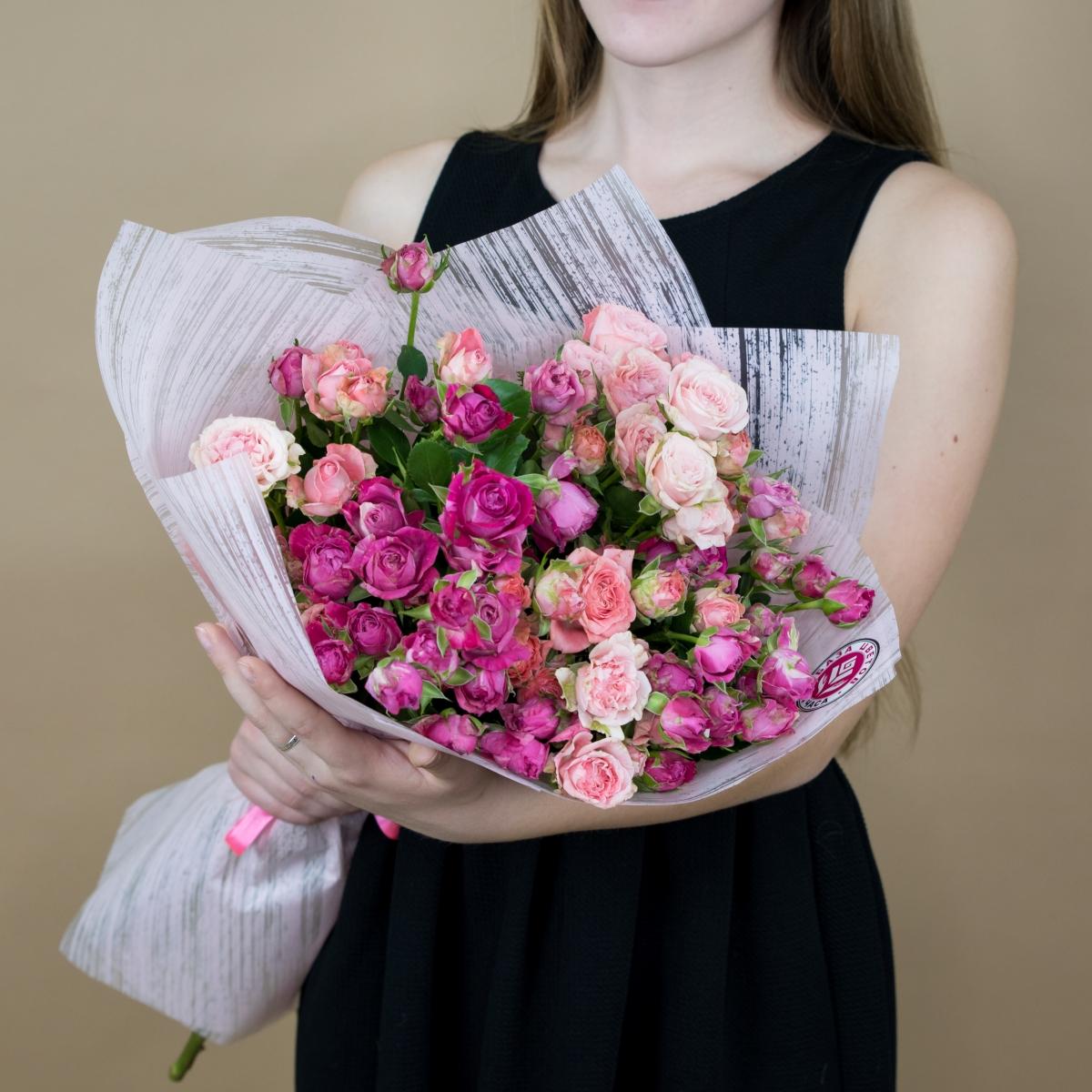 Розы кустовые розовые код товара: 4785
