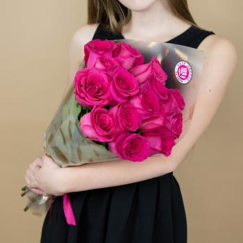 Букет из розовых роз 15 шт 40 см (Эквадор) артикул: 88440