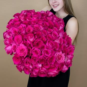 Букет из розовых роз 75 шт. (40 см) [код товара: 88935]