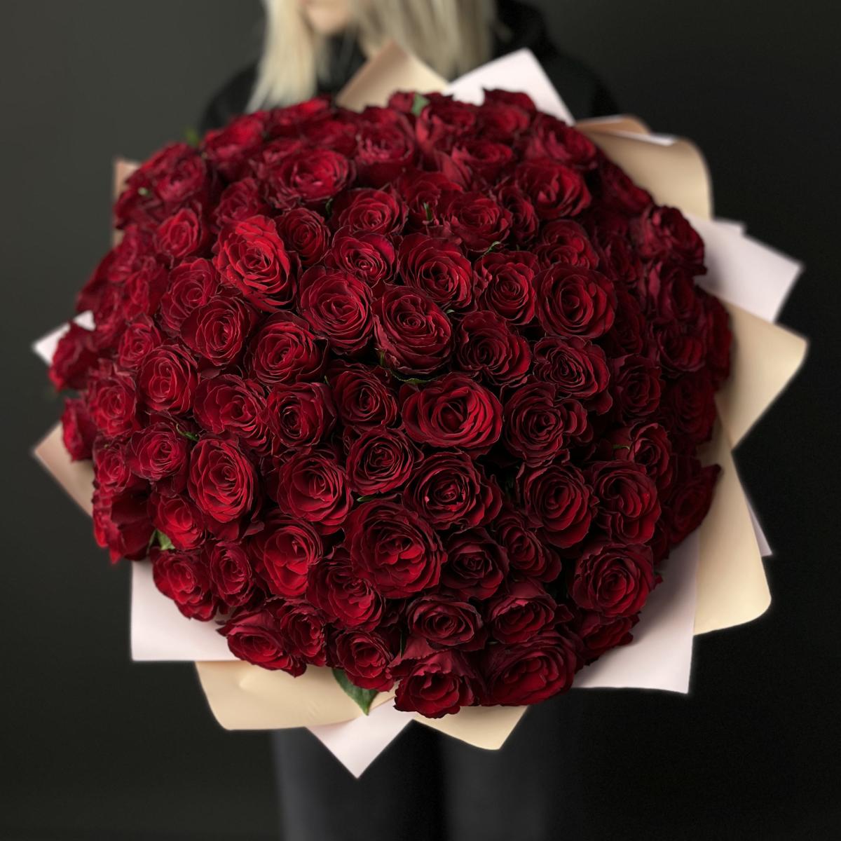 Розы 101 шт из Кении